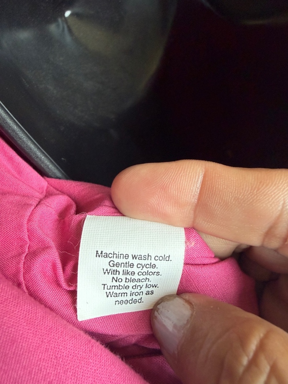J Crew Embroidered Floral Sheath sz 4 100% Cotton Sleeveless Pink, 17” PTP, 35”L - Picture 7 of 8
